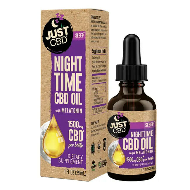 Nighttime CBD Oil Tincture with Melatonin